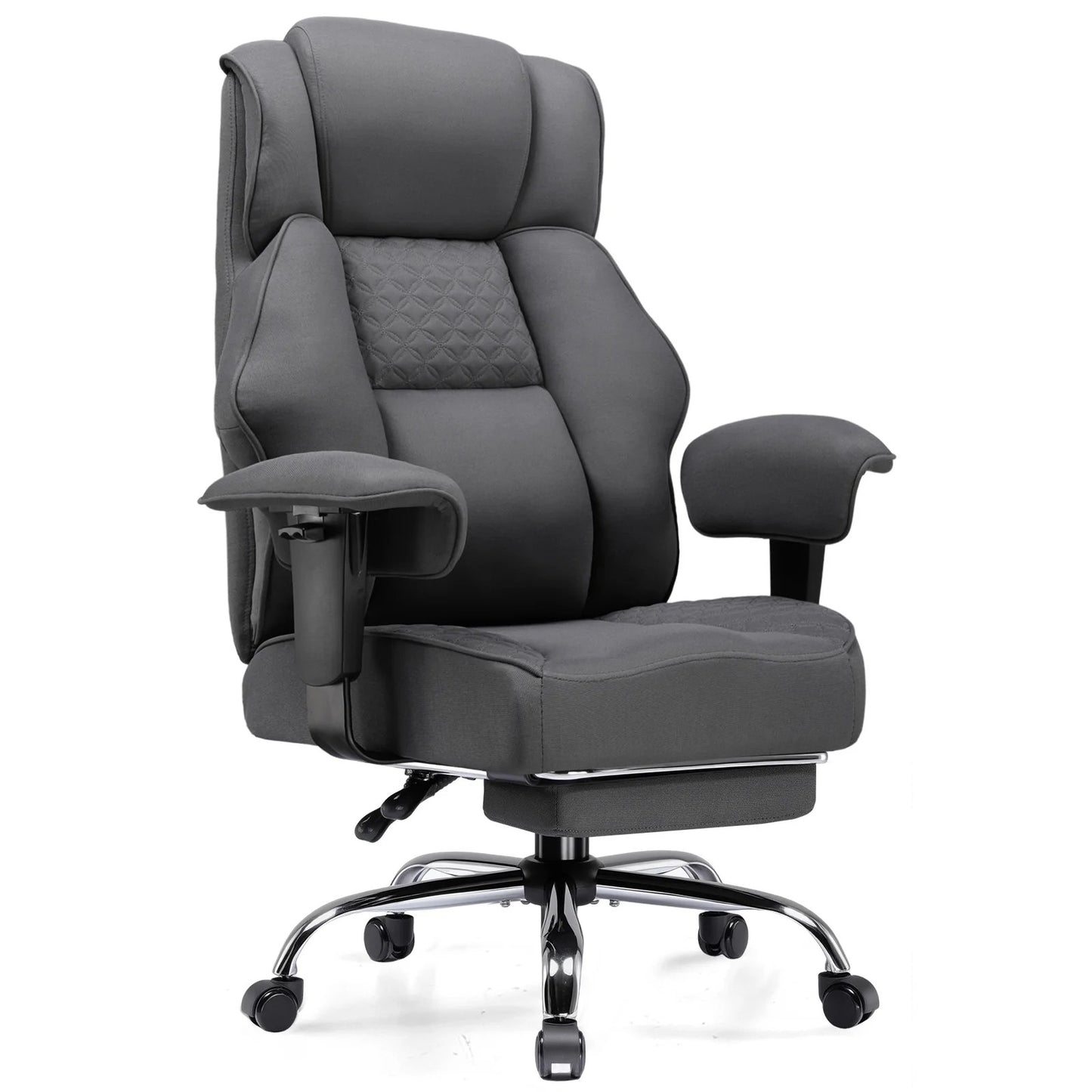 GTPLAYER Gaming Stuhl, breiter Bürostuhl mit Taschenfeder, Ergonomischer PC-Stuhl, Verstellbarer und Drehbarer Schreibtischstuhl