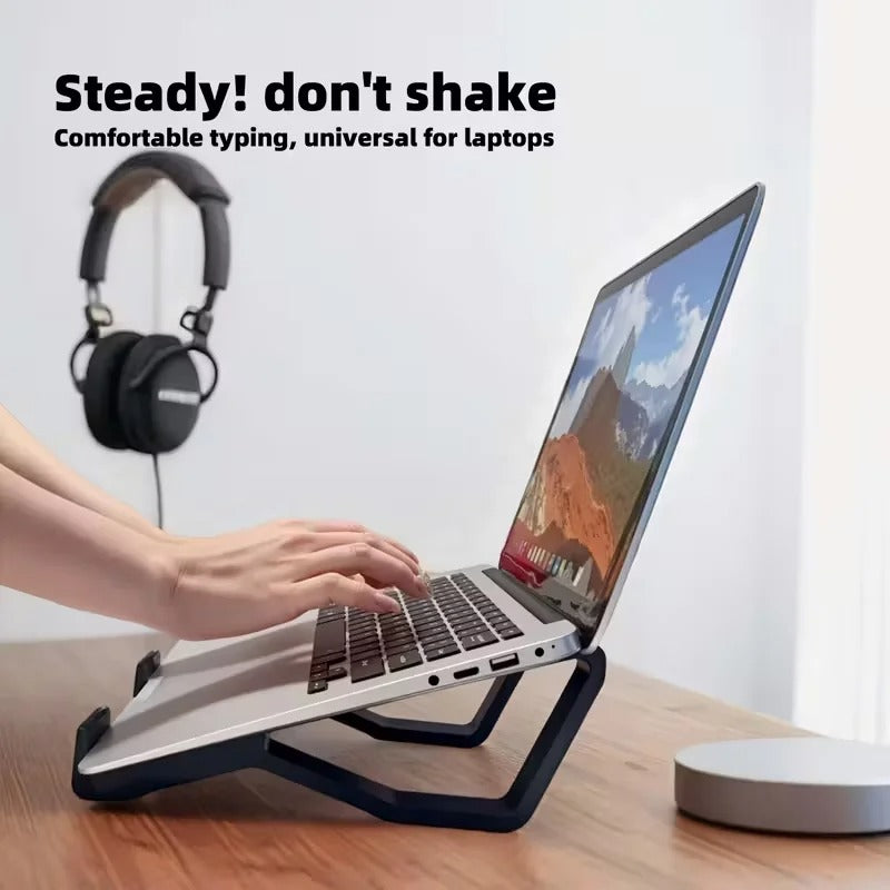 Ergonomisch verstellbarer Laptopständer mit neigbarer und Höhenverstellung – tragbar für MacBook, PC, minimalistisches Design
