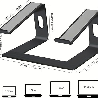 Vertikaler Laptopst änder ergonomischer Aluminium-Laptop-Computerst änder Laptop-Riser Notebook-Halterst änder MacBook Pro-Unterstützung