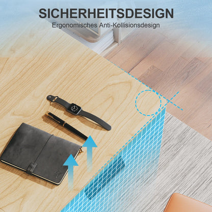 Höhenverstellbarer Schreibtisch 160 x80 cm, Elektrisch Höhenverstellbarer Stabiler Stehpult,
