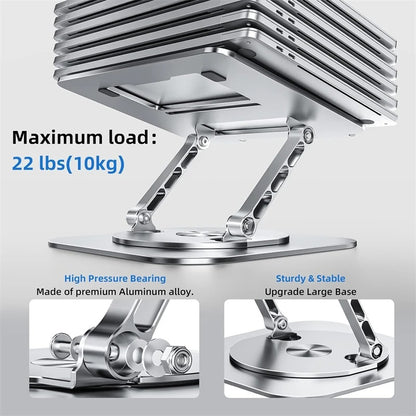 360° drehbarer, verstellbarer Schreibtisch-Laptop-Ständer aus Aluminiumlegierung für MacBook Air Pro, faltbarer Soporte-Notebook-Desktop-Halter, Zubehör