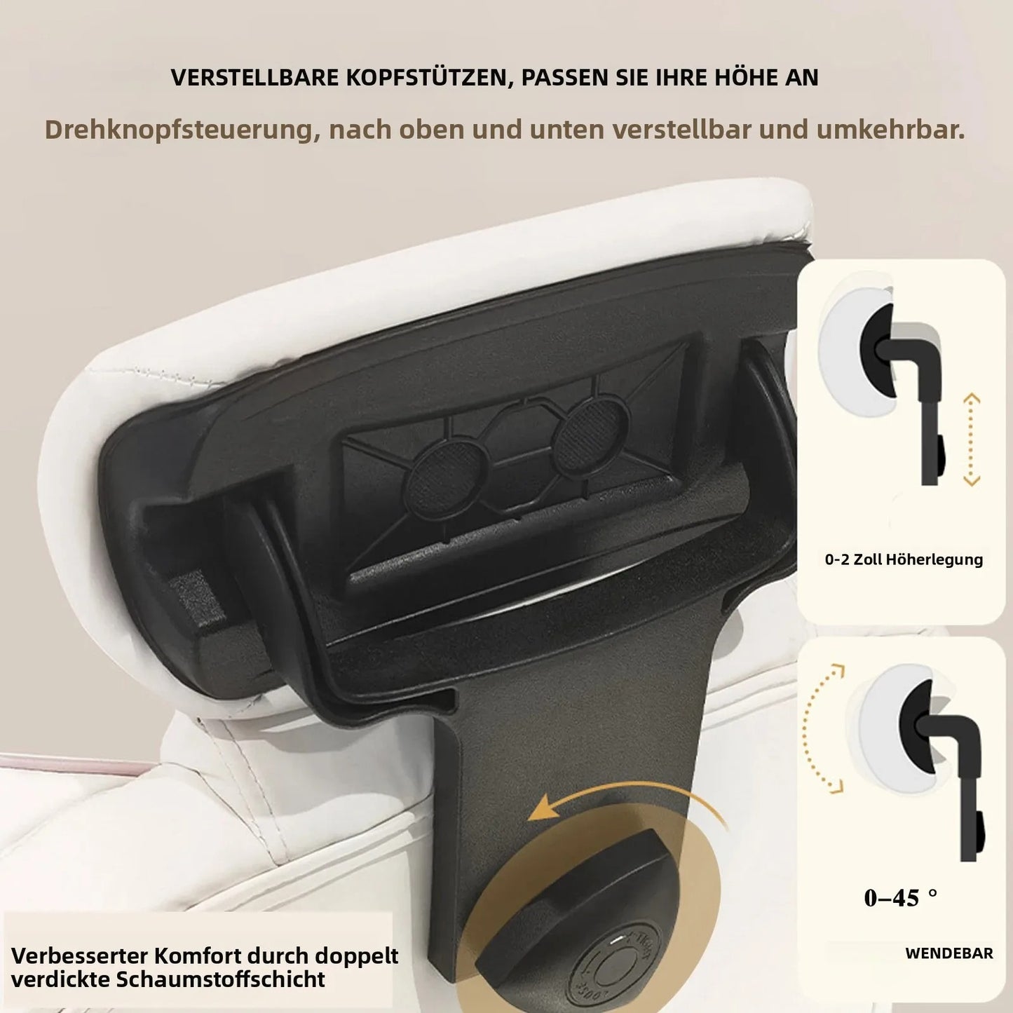 Ergonomischer Gaming-Bürostuhl mit hoher Rückenlehne, verstellbarer Sitz mit Fußstütze und Lendenwirbelstütze für den Heimarbeitsplatz