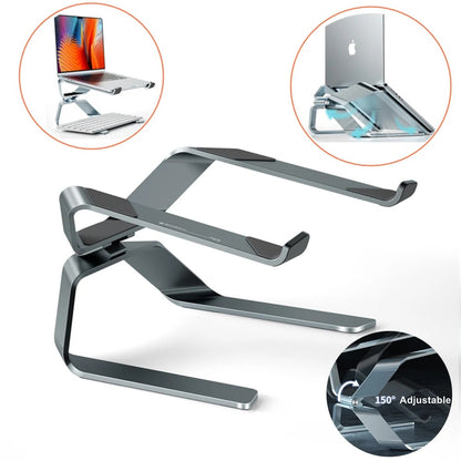 Laptop-Ständer, verstellbarer Notebook-Tablet-Ständer aus Aluminiumlegierung, bis zu 17,3 Zoll Laptop, tragbarer Klapphalter, Kühlhalterung