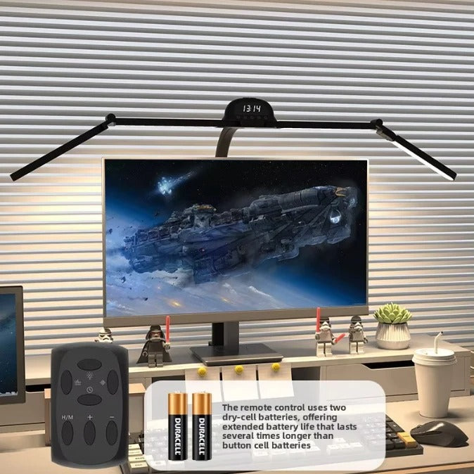 LED-Schreibtischlampe mit Klemme, 5 Modi oder RGB-Licht, flexibler Schwanenhals, EU/US-betrieben, perfekt zum Lesen, Lernen, Büroarbeiten