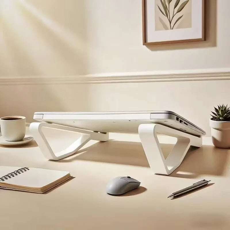 Ergonomisch verstellbarer Laptopständer mit neigbarer und Höhenverstellung – tragbar für MacBook, PC, minimalistisches Design