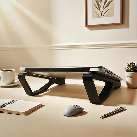 Ergonomisch verstellbarer Laptopständer mit neigbarer und Höhenverstellung – tragbar für MacBook, PC, minimalistisches Design