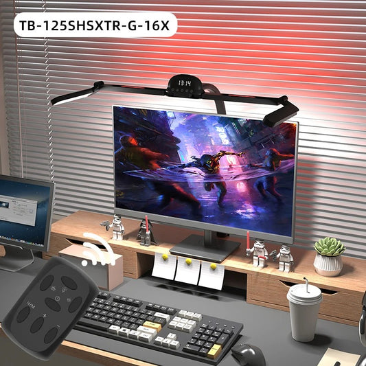 LED-Schreibtischlampe mit Klemme, 5 Modi oder RGB-Licht, flexibler Schwanenhals, EU/US-betrieben, perfekt zum Lesen, Lernen, Büroarbeiten